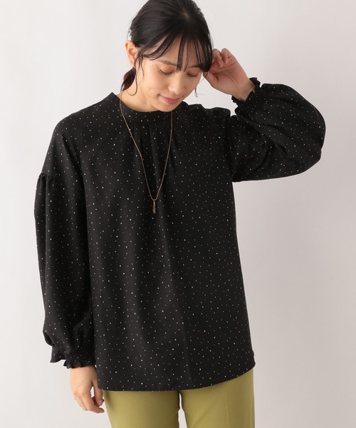 GLOBAL WORK(グローバルワーク)の「お手入れらくらく袖ボリューム長袖/975613(シャツ/ブラウス・レディース・ブルー系その他5/ドット/チェック/アイボリー/ストライプ/ベージュ系その他4/ライトグレー/オフホワイト・LARGE/MEDIUM)」の20枚目の写真
