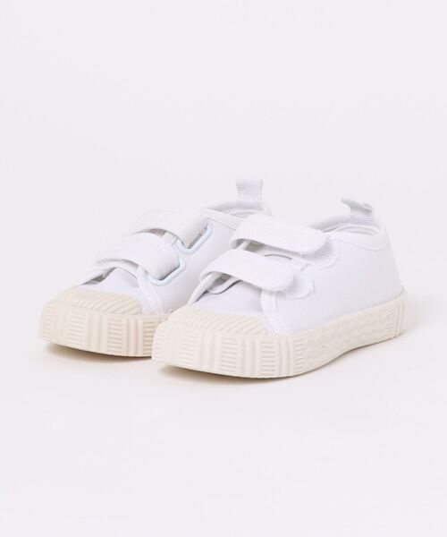 shoes365（シューズスリーシックスファイヴ）の「【shoes365】かわいい　マジックテープスニーカー（スリッポン・キッズ・ブラック/ベージュ/ホワイト・15.0cm/16.0cm/15.5cm/16.5cm/17.5cm/18.5cm/18.0cm）」の2枚目の写真