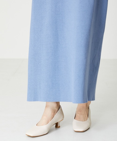 WA ORiental TRaffic（ダブルエーオリエンタルトラフィック）の「スクエアトゥラインヒールパンプス 42109（パンプス・レディース・ピンク/ベージュ/ブラック・37/42/40/39/38/35/34/36/41）」の5枚目の写真