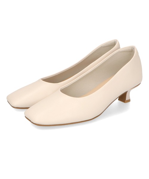 WA ORiental TRaffic（ダブルエーオリエンタルトラフィック）の「スクエアトゥラインヒールパンプス 42109（パンプス・レディース・ピンク/ベージュ/ブラック・37/42/40/39/38/35/34/36/41）」の4枚目の写真