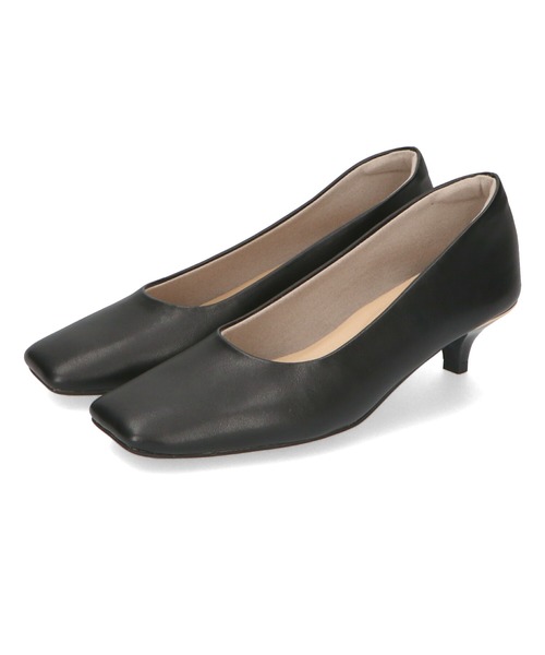 WA ORiental TRaffic（ダブルエーオリエンタルトラフィック）の「スクエアトゥラインヒールパンプス 42109（パンプス・レディース・ピンク/ベージュ/ブラック・37/42/40/39/38/35/34/36/41）」の7枚目の写真