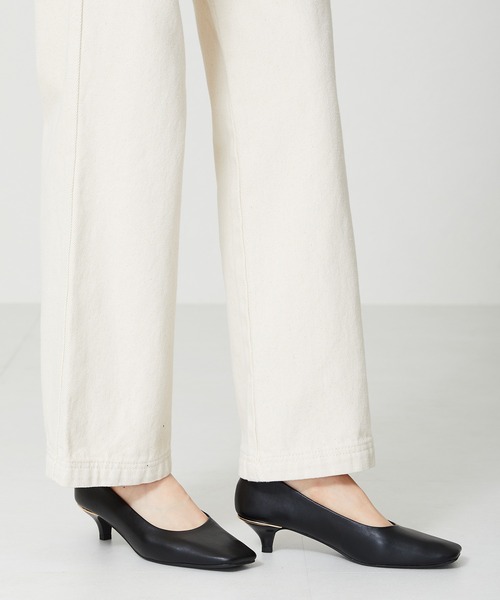 WA ORiental TRaffic（ダブルエーオリエンタルトラフィック）の「スクエアトゥラインヒールパンプス 42109（パンプス・レディース・ピンク/ベージュ/ブラック・37/42/40/39/38/35/34/36/41）」の19枚目の写真