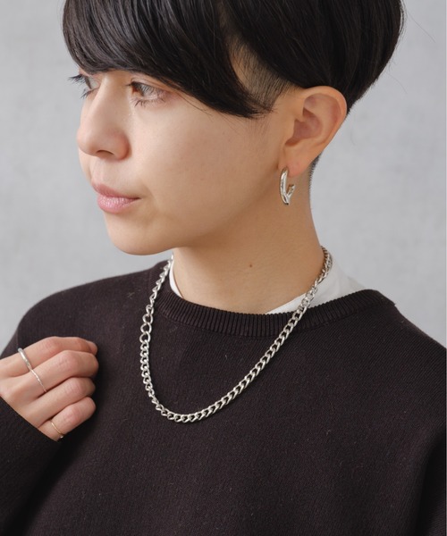 BIRTHDAY BAR（バースデイバー）の「Bold Wave Pierce（ピアス（両耳用）・レディース・シルバー・フリー）」の3枚目の写真