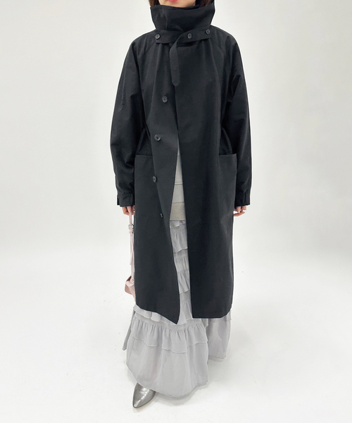 VACHEMENT（ヴァシュモン）の「【VACHEMENT / ヴァシュモン】ステンカラーコート（ステンカラーコート・レディース・ブラック/ベージュ・FREE）」の4枚目の写真