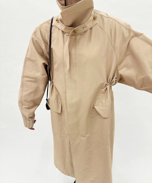 VACHEMENT（ヴァシュモン）の「【VACHEMENT / ヴァシュモン】ステンカラーコート（ステンカラーコート・レディース・ブラック/ベージュ・FREE）」の8枚目の写真