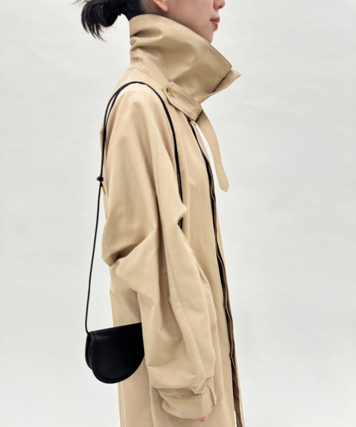 VACHEMENT（ヴァシュモン）の「【VACHEMENT / ヴァシュモン】ステンカラーコート（ステンカラーコート・レディース・ブラック/ベージュ・FREE）」の9枚目の写真