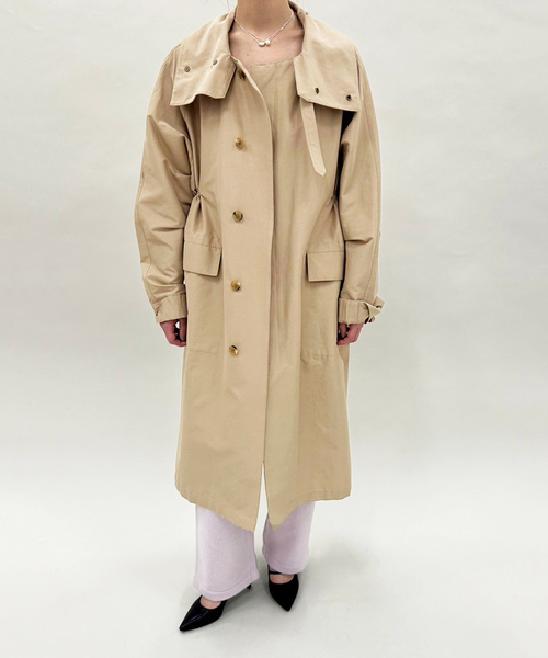 VACHEMENT（ヴァシュモン）の「【VACHEMENT / ヴァシュモン】ステンカラーコート（ステンカラーコート・レディース・ブラック/ベージュ・FREE）」の11枚目の写真