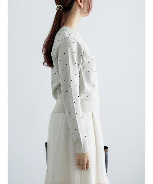 Te chichi（テチチ）の「ドットカーディガン（カーディガン/ボレロ・レディース・ネイビー/オフホワイト・F）」の16枚目の写真