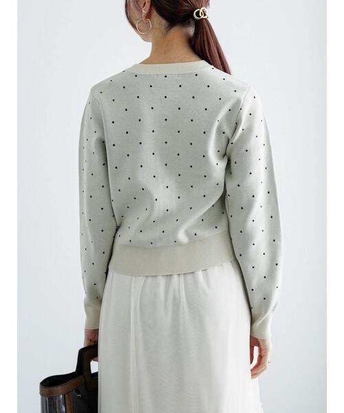 Te chichi（テチチ）の「ドットカーディガン（カーディガン/ボレロ・レディース・ネイビー/オフホワイト・F）」の17枚目の写真