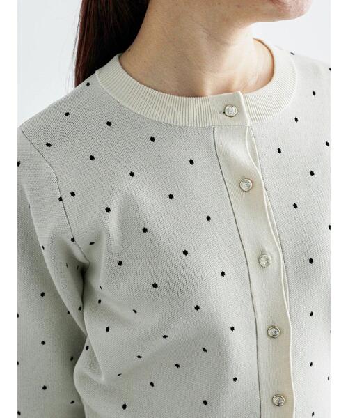 Te chichi（テチチ）の「ドットカーディガン（カーディガン/ボレロ・レディース・ネイビー/オフホワイト・F）」の18枚目の写真