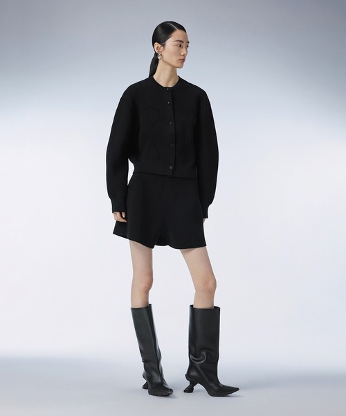 JNBY(ジェーエヌビーワイ)の「Corset Silhouette Design Cardigan / ニットカーディガン(ニット/セーター・レディース・グレー/ブラック/ピンク・38/36)」の6枚目の写真