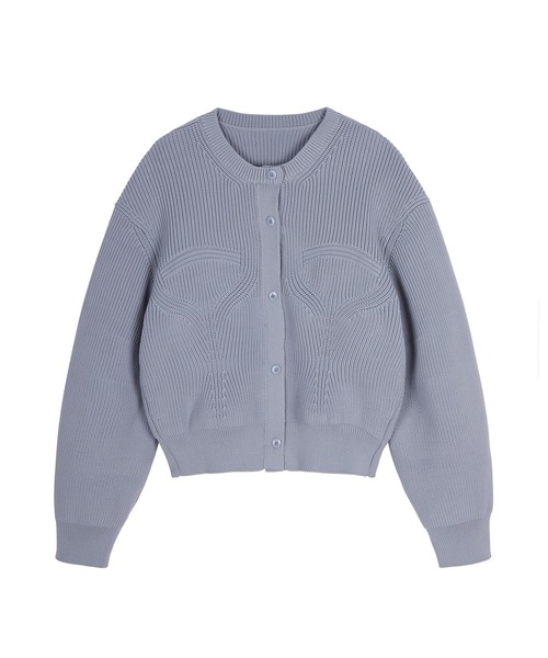 JNBY(ジェーエヌビーワイ)の「Corset Silhouette Design Cardigan / ニットカーディガン(ニット/セーター・レディース・グレー/ブラック/ピンク・38/36)」の22枚目の写真