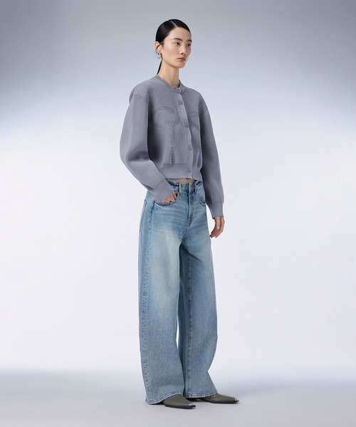 JNBY(ジェーエヌビーワイ)の「Corset Silhouette Design Cardigan / ニットカーディガン(ニット/セーター・レディース・グレー/ブラック/ピンク・38/36)」の14枚目の写真