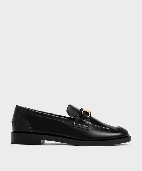CHARLES & KEITH(チャールズ & キース)の「メタリックアクセント ローファー(ローファー・レディース・オフホワイト/ブラック系その他7/その他3・22.5cm/23cm/23.5cm/24.5cm/25cm/25.5cm)」の3枚目の写真