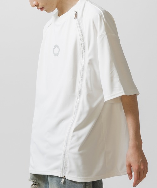 Theater code(シアターコード)の「▲zip design circle logo short sleeve tee / ジップデザイン サークルロゴ 半袖Tシャツ Y2K(Tシャツ/カットソー・メンズ・ブラック/ホワイト・2/3)」の21枚目の写真
