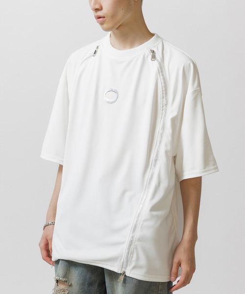 Theater code(シアターコード)の「▲zip design circle logo short sleeve tee / ジップデザイン サークルロゴ 半袖Tシャツ Y2K(Tシャツ/カットソー・メンズ・ブラック/ホワイト・2/3)」の22枚目の写真