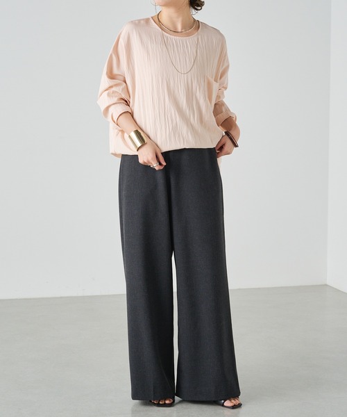 Omekashi（オメカシ）の「ビッグTブラウス（シャツ/ブラウス・レディース・ブラック/オフホワイト/ピンク・FREE）」の11枚目の写真