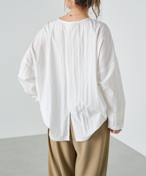 Omekashi（オメカシ）の「ビッグTブラウス（シャツ/ブラウス・レディース・ブラック/オフホワイト/ピンク・FREE）」の18枚目の写真