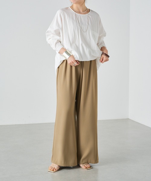 Omekashi（オメカシ）の「ビッグTブラウス（シャツ/ブラウス・レディース・ブラック/オフホワイト/ピンク・FREE）」の19枚目の写真