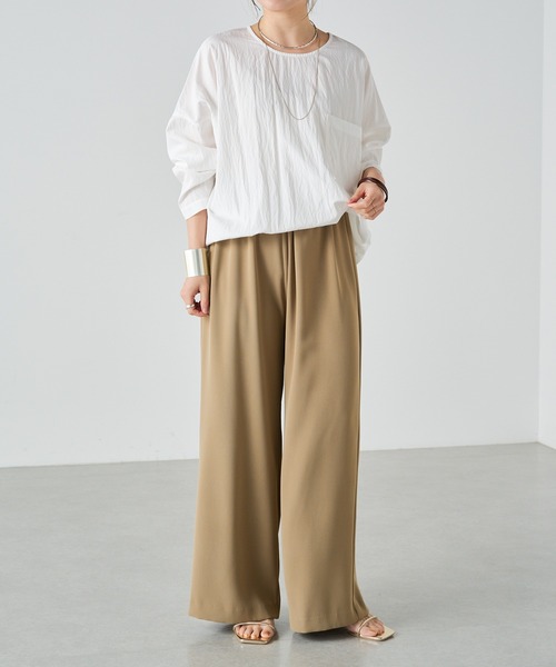 Omekashi（オメカシ）の「ビッグTブラウス（シャツ/ブラウス・レディース・ブラック/オフホワイト/ピンク・FREE）」の20枚目の写真