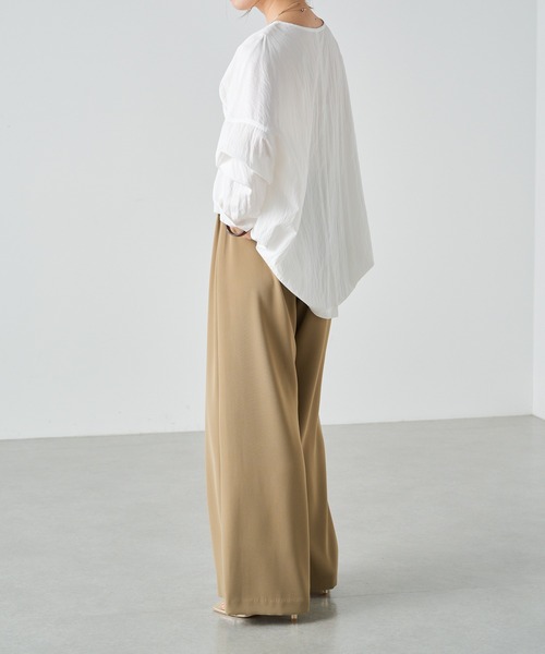 Omekashi（オメカシ）の「ビッグTブラウス（シャツ/ブラウス・レディース・ブラック/オフホワイト/ピンク・FREE）」の22枚目の写真