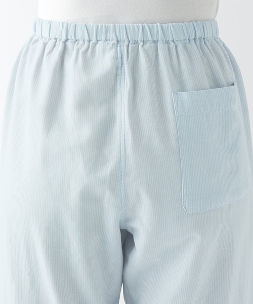 セール】婦人 脇に縫い目のない 薄手ガーゼ五分袖パジャマ（ルーム