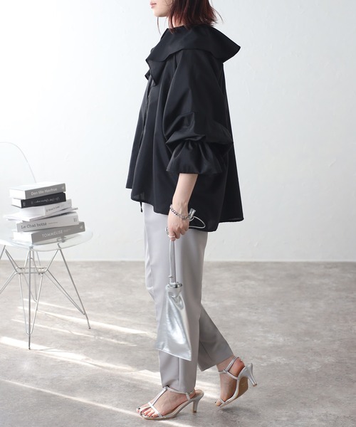 r.（アールドット）の「フリルブラウス（シャツ/ブラウス・レディース・ホワイト/ブルー/ブラック・FREE）」の16枚目の写真