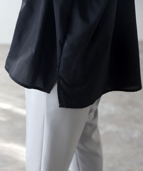 r.（アールドット）の「フリルブラウス（シャツ/ブラウス・レディース・ホワイト/ブルー/ブラック・FREE）」の8枚目の写真