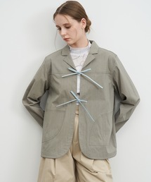 ELOOPS（イーループス）の「【ELOOPS】配色アクセントリボンスプリングジャケット（その他アウター）」