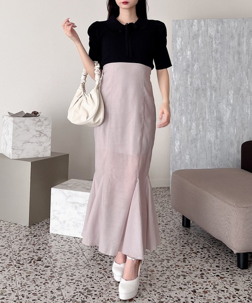 MIIA（ミーア）の「リボン付パワショルニット（ニット/セーター・レディース・オフホワイト/ホワイト系その他2/ブラック系その他/ブラック・FREE）」の17枚目の写真