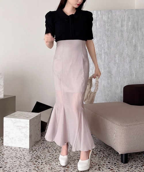 MIIA（ミーア）の「リボン付パワショルニット（ニット/セーター・レディース・オフホワイト/ホワイト系その他2/ブラック系その他/ブラック・FREE）」の18枚目の写真