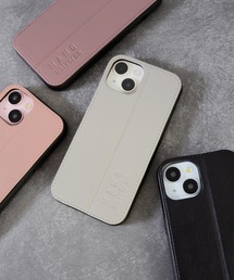 NANO universe | iPhone15 iPhone14 iPhone13 ナノユニバース [レザー調スタンドケース](スマホケース/カバー)