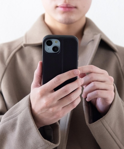 NANO universe（ナノユニバース）の「iPhone15 iPhone14 iPhone13 ナノユニバース [レザー調スタンドケース]（スマホケース/カバー・レディース・ブラック/ライトグレー/コーラルピンク/ブラウン・iPhone 15）」の18枚目の写真