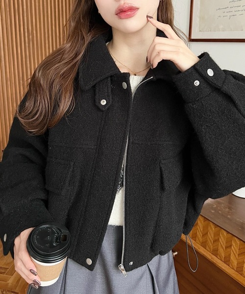 moment+（モーメントプラス）の「フェイクウールモッサ2WAYアレンジ