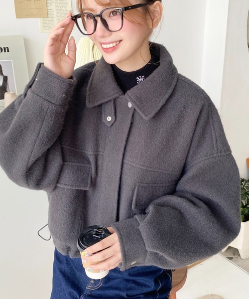 moment+（モーメントプラス）の「フェイクウールモッサ2WAYアレンジ