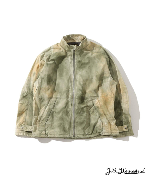 JOURNAL STANDARD J.S HOMESTEAD(ジャーナルスタンダードホームステッド)の「【J.S.Homestead】CAMOUFLAGE DYE P/F BZ(ブルゾン・メンズ・ライトグリーン/ブルー系その他・MEDIUM/LARGE)」の1枚目の写真