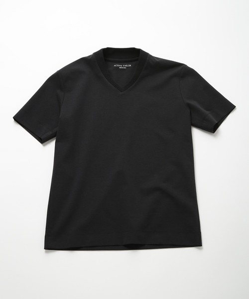 【ACTIVE TAILOR】COOL TOUCH シルケットスムースVネックT<接触冷感>(Tシャツ/カットソー)|MEN'S BIGI(メンズビギ) 【ACTIVE TAILOR】COOL TOUCH シルケットスムースVネックT<接触冷感>(Tシャツ/カットソー)|MEN'S BIGI(メンズビギ)