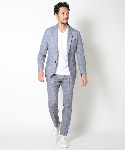【ACTIVE TAILOR】COOL TOUCH シルケットスムースVネックT<接触冷感>(Tシャツ/カットソー)|MEN'S BIGI(メンズビギ) 【ACTIVE TAILOR】COOL TOUCH シルケットスムースVネックT<接触冷感>(Tシャツ/カットソー)|MEN'S BIGI(メンズビギ)
