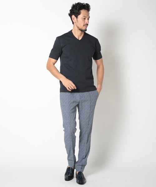 【ACTIVE TAILOR】COOL TOUCH シルケットスムースVネックT<接触冷感>(Tシャツ/カットソー)|MEN'S BIGI(メンズビギ) 【ACTIVE TAILOR】COOL TOUCH シルケットスムースVネックT<接触冷感>(Tシャツ/カットソー)|MEN'S BIGI(メンズビギ)