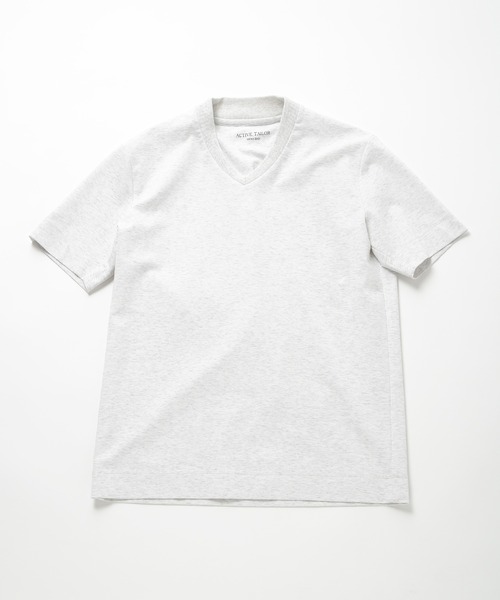 【ACTIVE TAILOR】COOL TOUCH シルケットスムースVネックT<接触冷感>(Tシャツ/カットソー)|MEN'S BIGI(メンズビギ) 【ACTIVE TAILOR】COOL TOUCH シルケットスムースVネックT<接触冷感>(Tシャツ/カットソー)|MEN'S BIGI(メンズビギ)