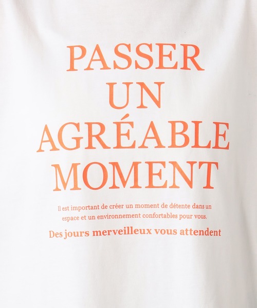 FOUND GOOD(ファウンドグッド)の「ナガモッTEE ロゴプリント長袖Tシャツ(Tシャツ/カットソー・レディース・ピンク系2/グレー系8/ホワイト系5/ホワイト系6・S/M/L)」の7枚目の写真