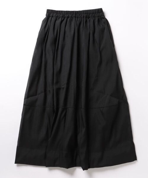STYLEBLOCK(スタイルブロック)の「ワッシャーシアーギャザースカート(スカート・レディース・イエロー系その他/ブラック/グレー・M)」の2枚目の写真