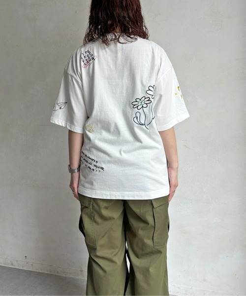 CPCM(シーピーシーエム)の「落書き柄T(Tシャツ/カットソー・メンズ・グレー/チャコールグレー/ホワイト/イエロー・MEDIUM/LARGE)」の7枚目の写真