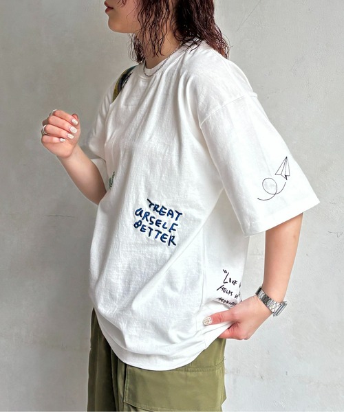 CPCM(シーピーシーエム)の「落書き柄T(Tシャツ/カットソー・メンズ・グレー/チャコールグレー/ホワイト/イエロー・MEDIUM/LARGE)」の10枚目の写真