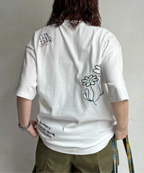 CPCM(シーピーシーエム)の「落書き柄T(Tシャツ/カットソー・メンズ・グレー/チャコールグレー/ホワイト/イエロー・MEDIUM/LARGE)」の12枚目の写真