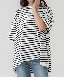 【WEB限定セール】バックフレアコットンTシャツ