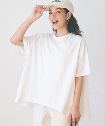 【WEB限定セール】バックフレアコットンTシャツ