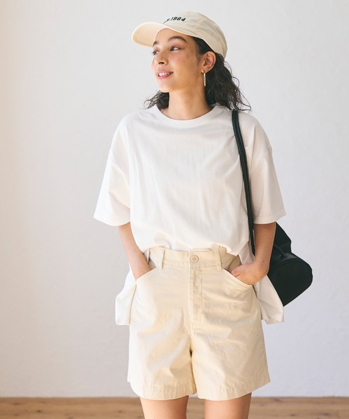 coca(coca)(コカ)の「【WEB限定セール】バックフレアコットンTシャツ(Tシャツ/カットソー・レディース・チャコール/その他1/ホワイト・M/L)」の7枚目の写真