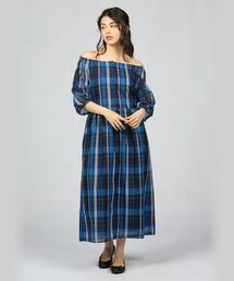 美品　agnes b. アニエスベー　フレアワンピース　ギンガムチェック　T1 agnes b. - 美品 agnes b. アニエスベー フレアワンピース