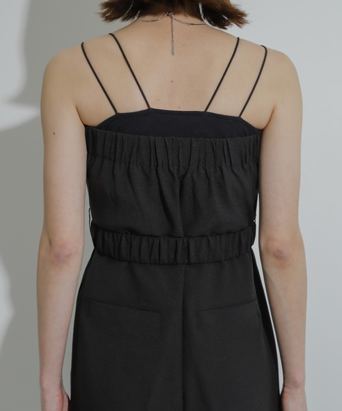 SENSE OF PLACE by URBAN RESEARCH（センスオブプレイスバイアーバンリサーチ）の「ベルトツキベアパンツ（サロペット/オーバーオール・レディース・ブラック/ライトベージュ/グレー・MEDIUM/SMALL）」の16枚目の写真